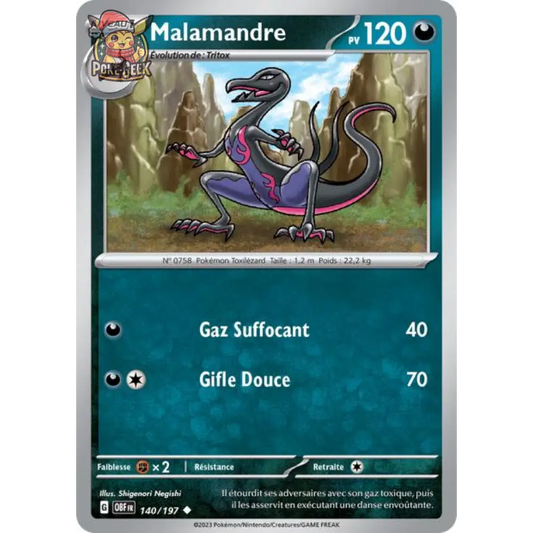Uncommon - Pokemon - Obsidian Flames - Malamandre 140/197