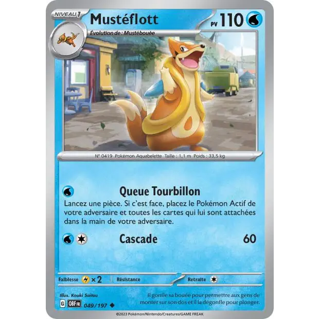 Peu commune - Pokemon - Flammes Obsidiennes - Mustéflott 49/197