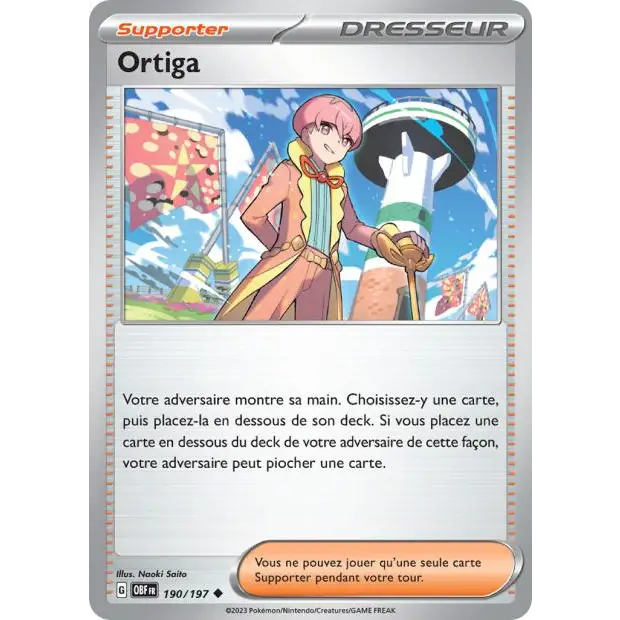 Peu commune - Pokemon - Flammes Obsidiennes - OrtigaOrtiga 190/197