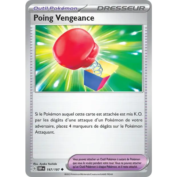 Uncommon - Pokemon - Obsidian Flames - Vengeance Punch 197/197