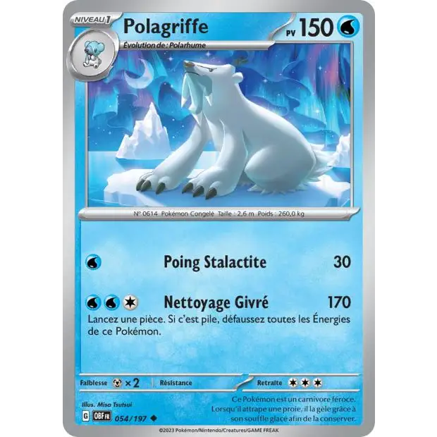 Peu commune - Pokemon - Flammes Obsidiennes - Polagriffe 54/197 - Poke-Geek