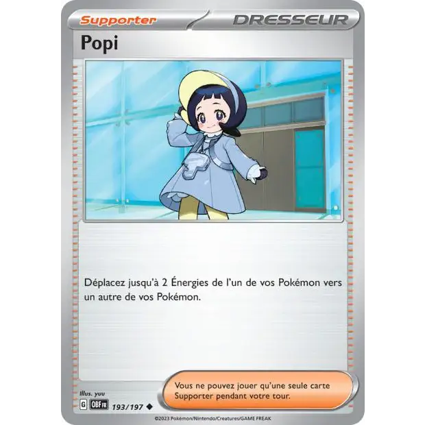 Peu commune - Pokemon - Flammes Obsidiennes - Popi 193/197