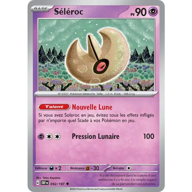 Peu commune - Pokemon - Flammes Obsidiennes - Séléroc 92/197