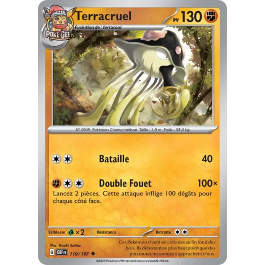 Uncommon - Pokemon - Obsidian Flames - Terracruel 119/197
