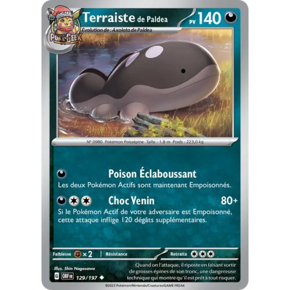 Peu commune - Pokemon - Flammes Obsidiennes - Terraiste de Paldea 129/197 - Poke-Geek