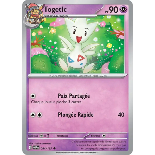 Uncommon - Pokemon - Obsidian Flames - Togetic 84/197