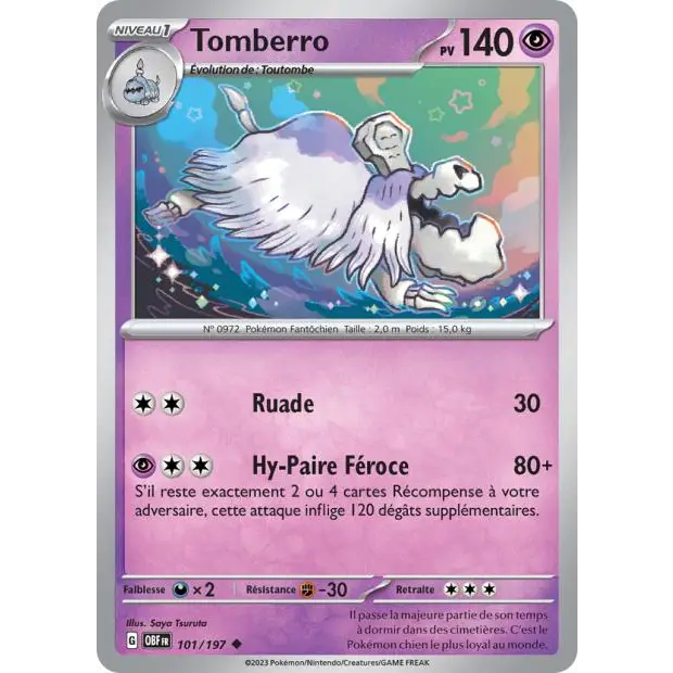 Uncommon - Pokemon - Obsidian Flames - Tomberro 101/197