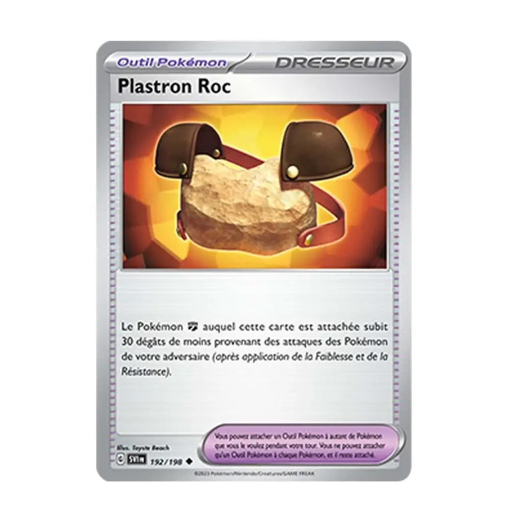 Peu commune Reverse - Pokemon - Écarlate et Violet de Base - Plastronc Roc 192/198 - Poke-Geek