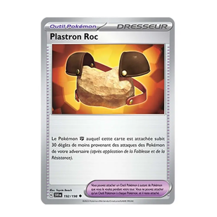Peu commune Reverse - Pokemon - Écarlate et Violet de Base - Plastronc Roc 192/198