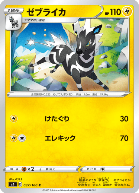 Vue agrandie de Zebstrika, carte 037/100