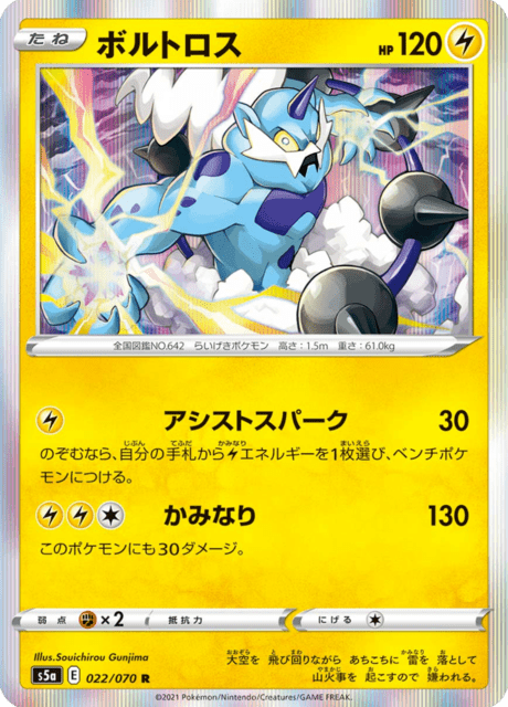 Vue agrandie de Thundurus, carte 022/070