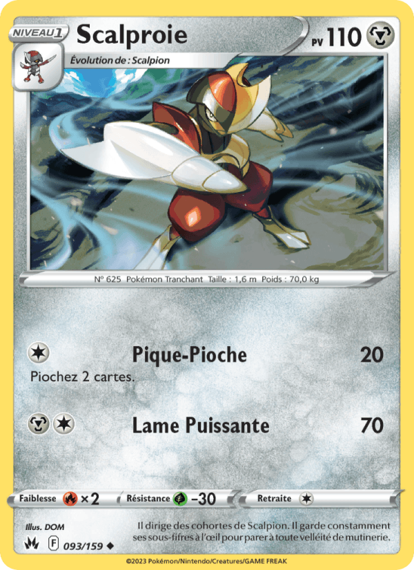 Scalproie 93/159 — EB12.5 – Zénith Suprême — Carte Pokémon française