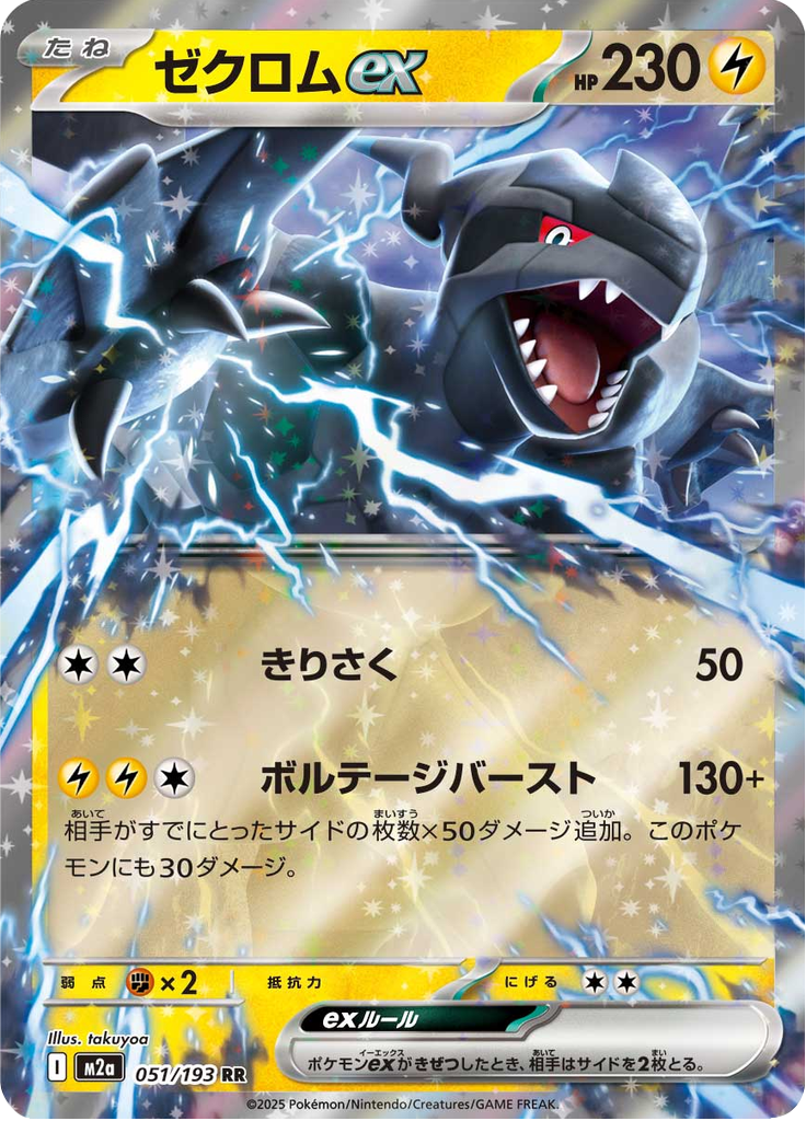 Vue agrandie de Zekrom ex, carte 051/193