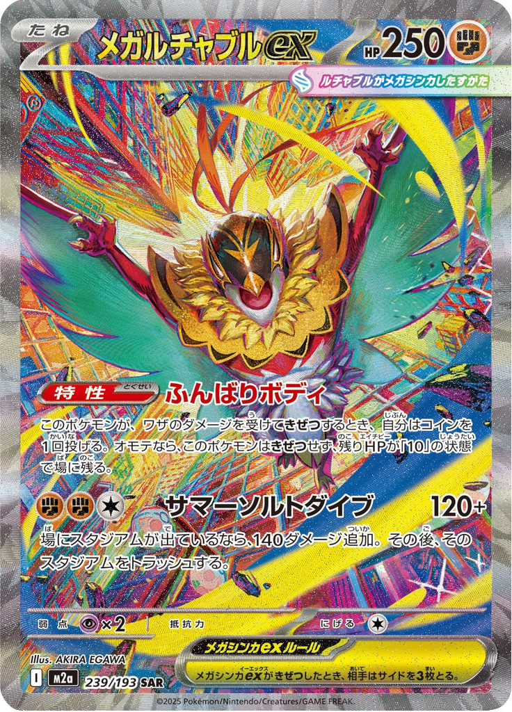Vue agrandie de Mega Hawlucha ex, carte 239/193