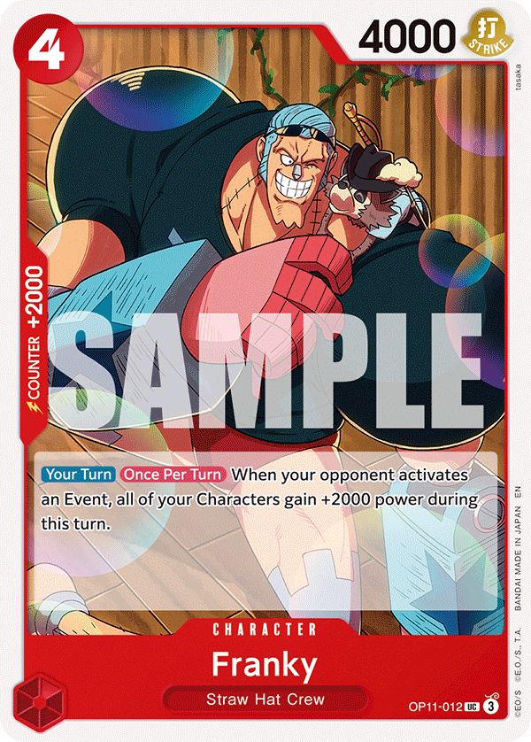 Vue agrandie de Franky, carte OP11-012