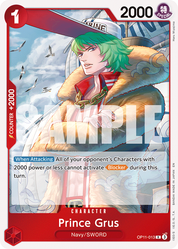 Vue agrandie de Prince Grus, carte OP11-013