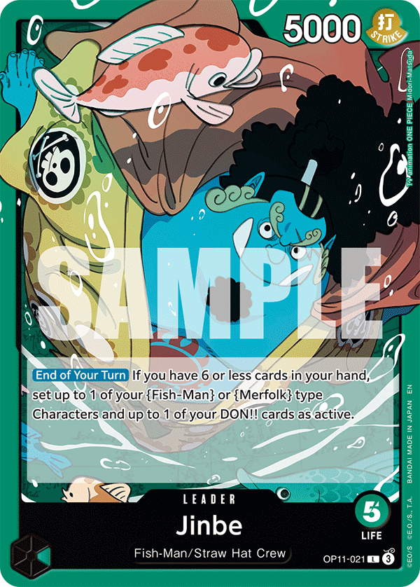 Vue agrandie de Jinbe, carte OP11-021
