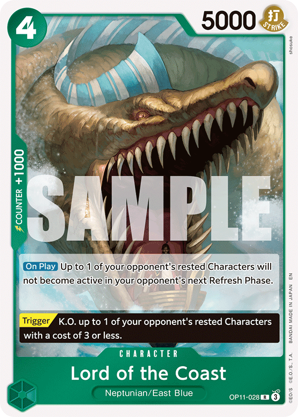 Vue agrandie de Lord of the Coast, carte OP11-028