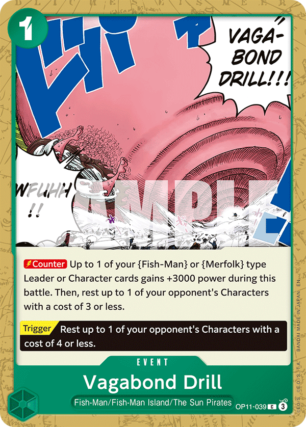 Vue agrandie de Vagabond Drill, carte OP11-039