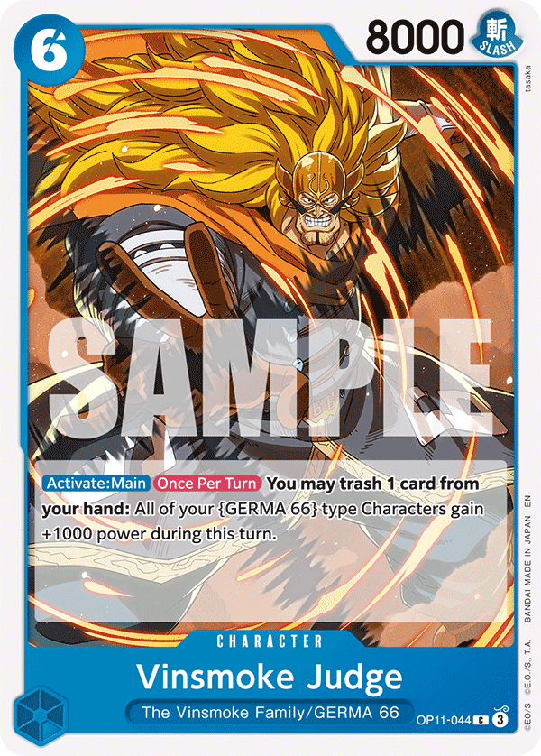 Vue agrandie de Vinsmoke Judge, carte OP11-044