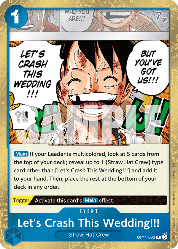 Vue agrandie de Let's Crash This Wedding!!!, carte OP11-060