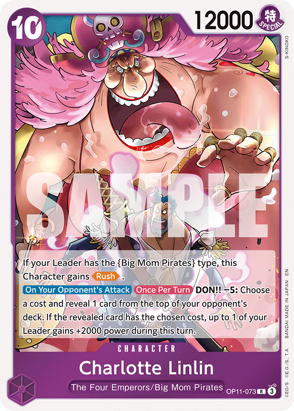 Vue agrandie de Charlotte Linlin, carte OP11-073