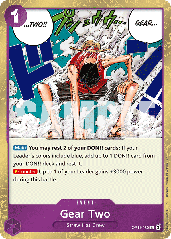 Vue agrandie de Gear Two, carte OP11-080