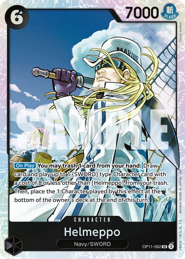 Vue agrandie de Helmeppo, carte OP11-092