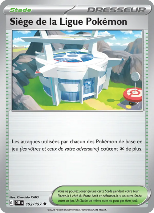 Siège de la Ligue Pokémon 192/197 — EV03 – Flammes Obsidiennes