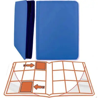 Phoenix Shield Album Deluxe Zip Toploader Bleu – 360 Cartes - Poke-Geek