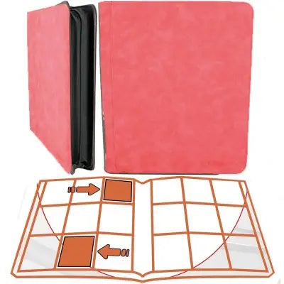 Phoenix Shield Album Deluxe Zip Toploader Rouge – 360 Cartes - Poke-Geek