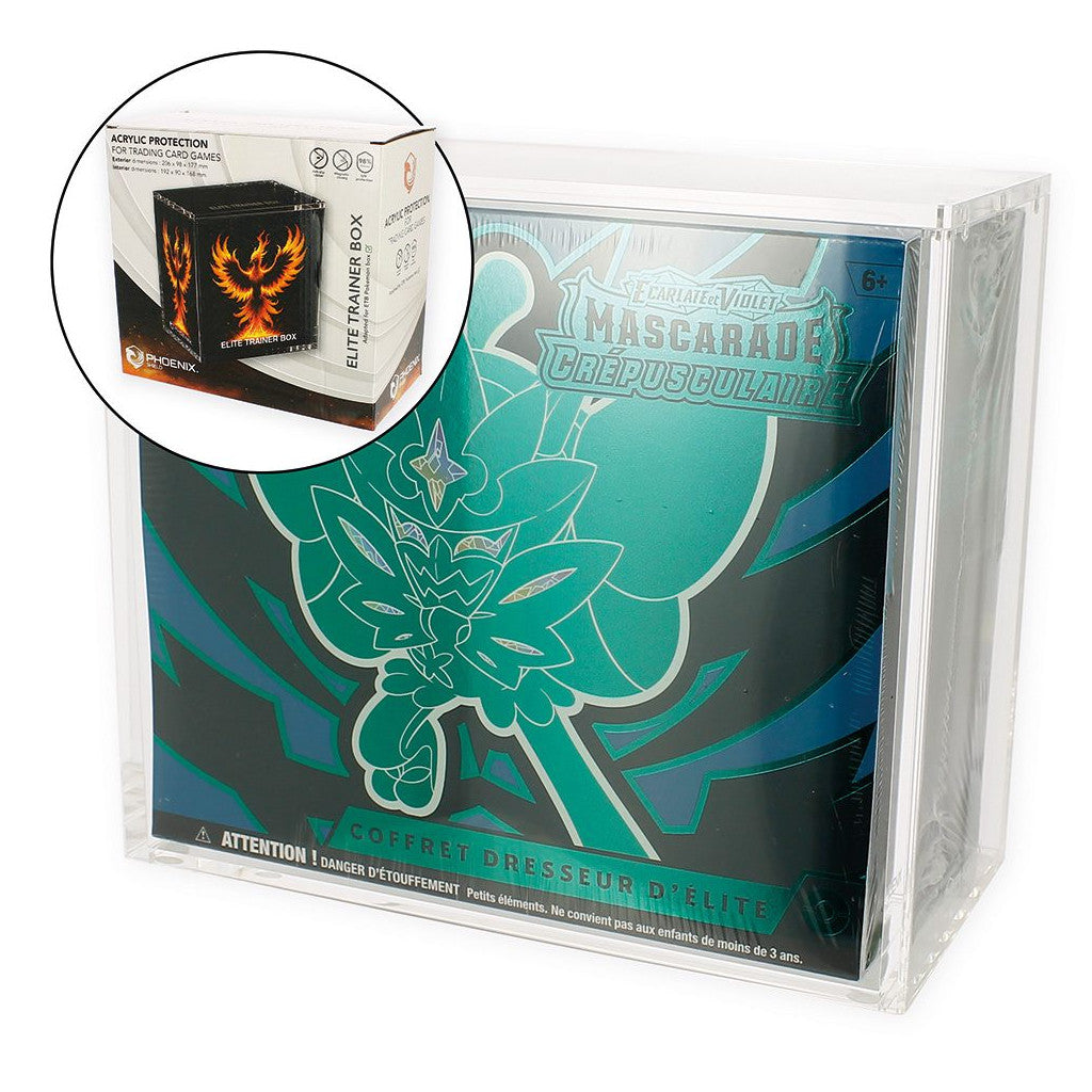 Phoenix Shield – Protection en Acrylique pour Coffrets ETB Pokémon - Poke-Geek