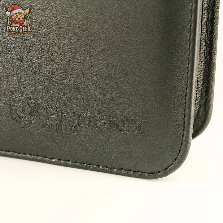 Phoenix Shield – Classeur 9-Pockets Premium Zipper Album 360 cartes – Noir