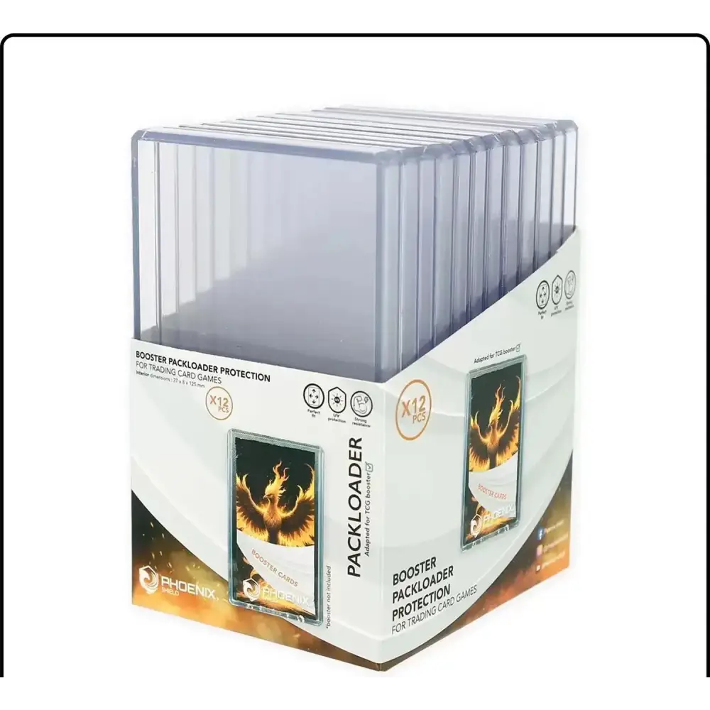 Phoenix Shield Packloader Boosters x12 – Protections Rigides TCG - Poke-Geek