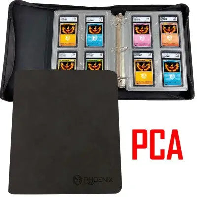 Phoenix Shield Portfolio Noir pour 32 Cartes Gradées PCA - Poke-Geek