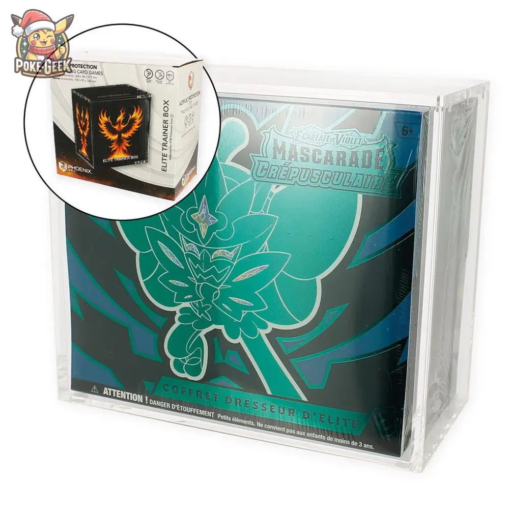 Phoenix Shield – Présentoir Acrylique pour ETB Pokémon - Poke-Geek