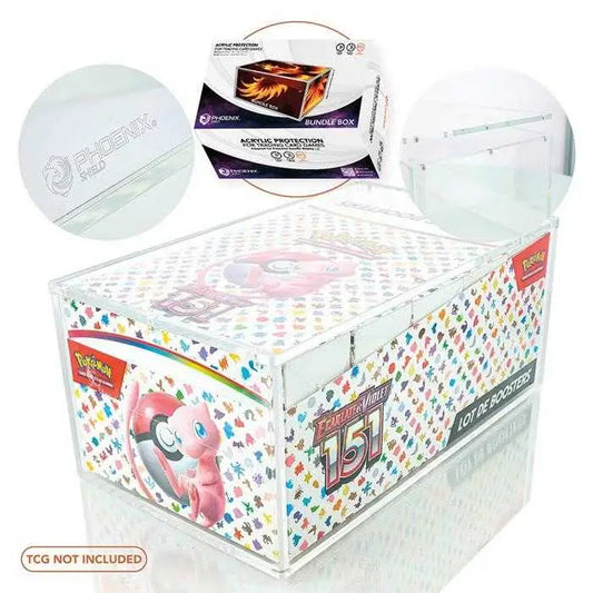 Phoenix Shield – Protection Acrylique Magnétique pour Display Bundle Pokémon