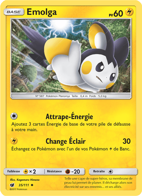 Emolga 35/111 — SL4 – Invasion Carmin