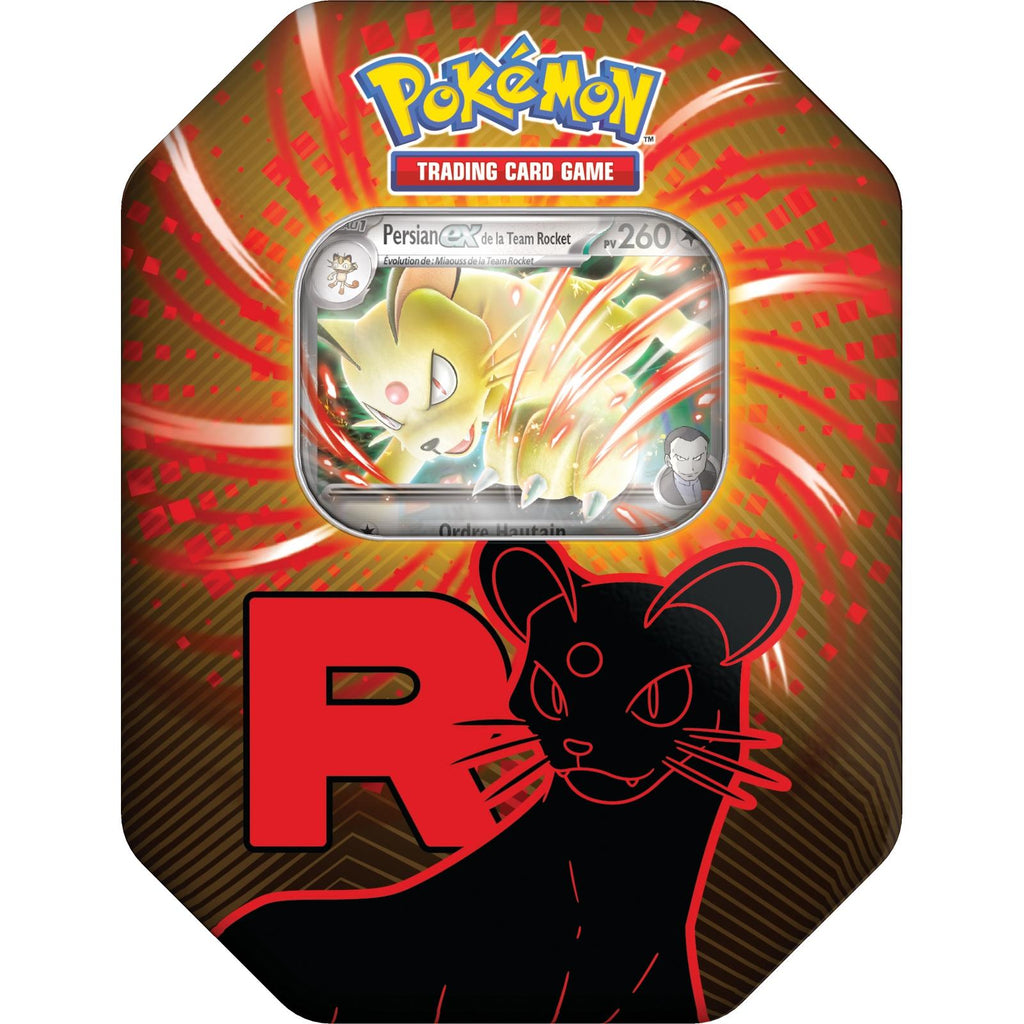 Pokébox Pokémon Team Rocket Persian-ex française incluse dans le bundle avec protection acrylique Phoenix Shield