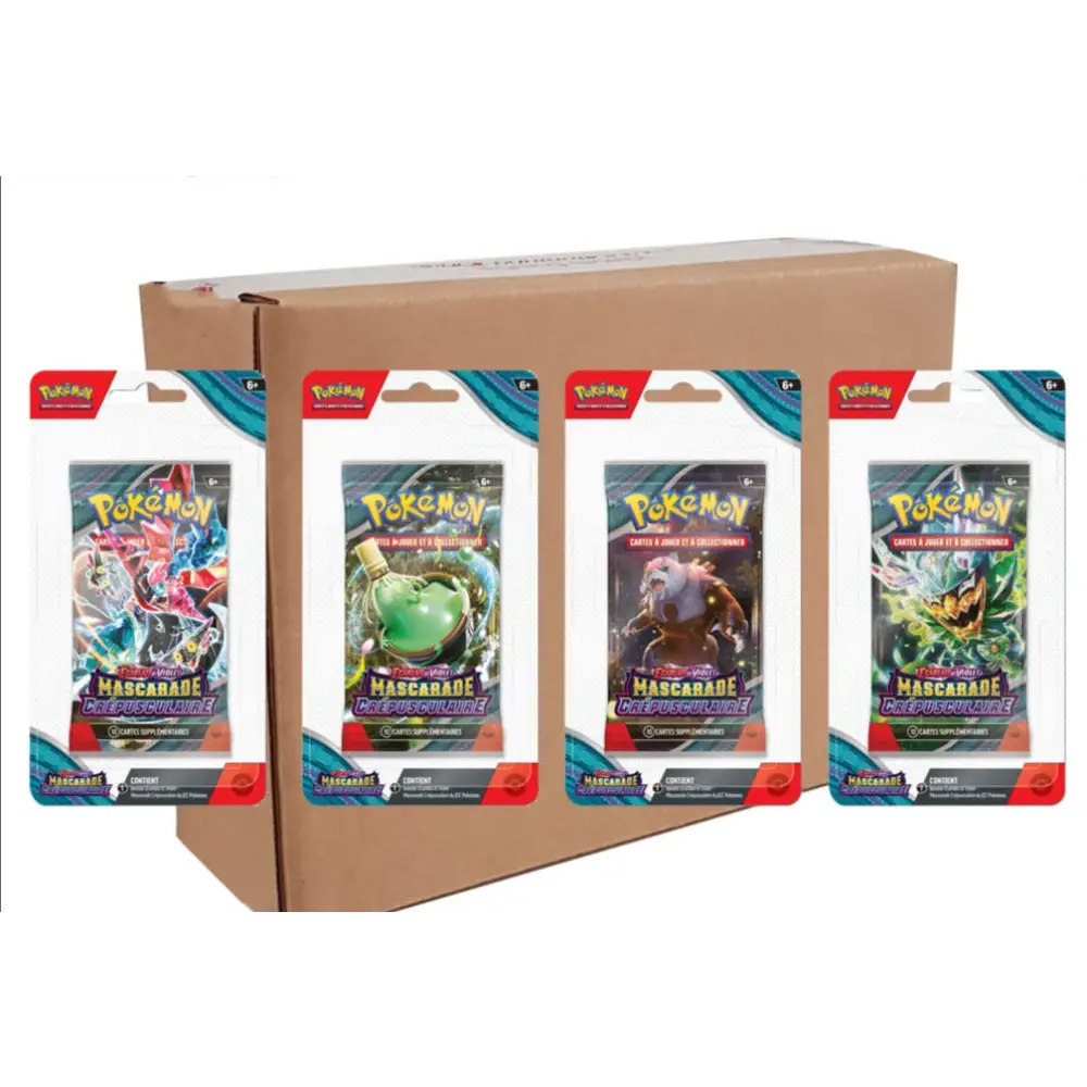 Pokémon - Carton De 36 Boosters Sous Blister Ev06: Mascarade Crépusculaire Fr Case