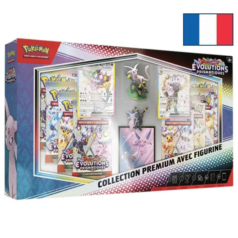 Pokémon – Coffret Collection Premium Figurine Mentali et Noctali – Édition Française