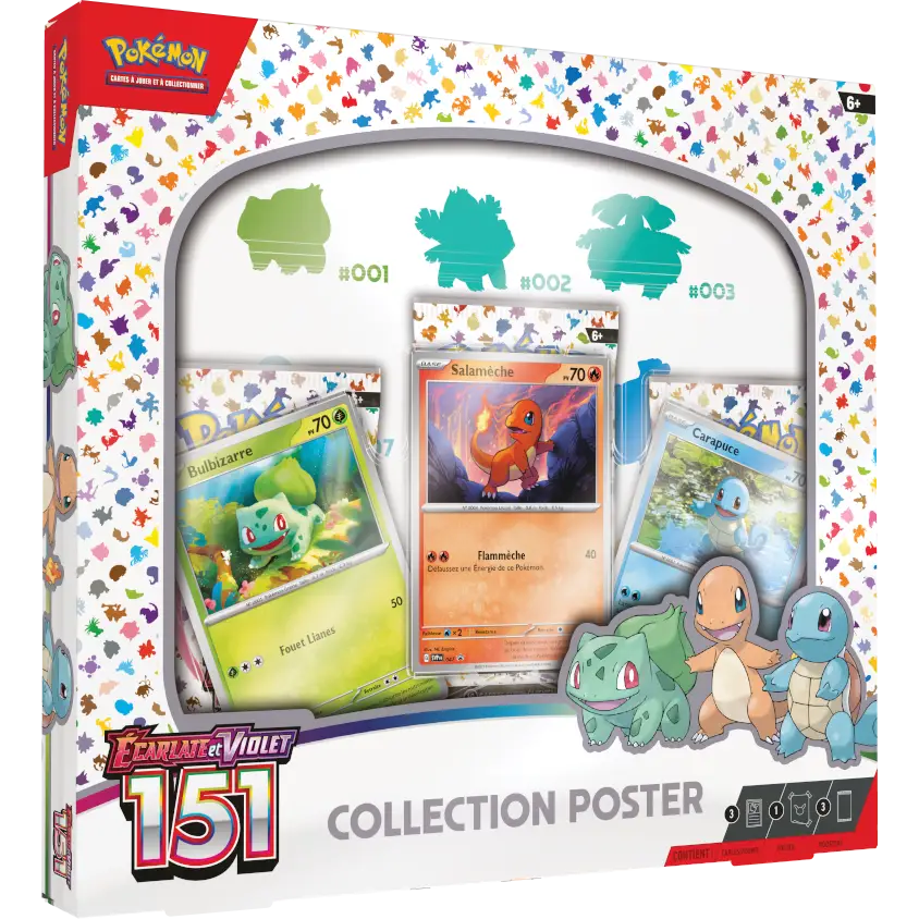 Pokémon - Coffret Poster Collector Starter 151 EV03.5 FR - Poke-Geek