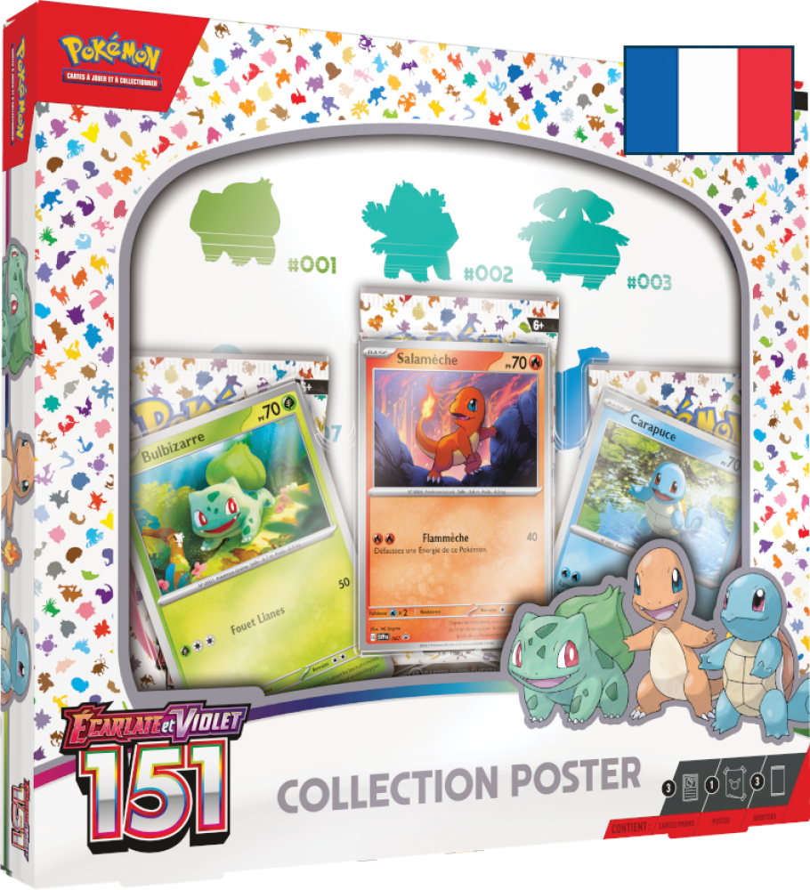 Pokémon - Coffret Poster Collector Starter 151 EV03.5 FR - Poke-Geek