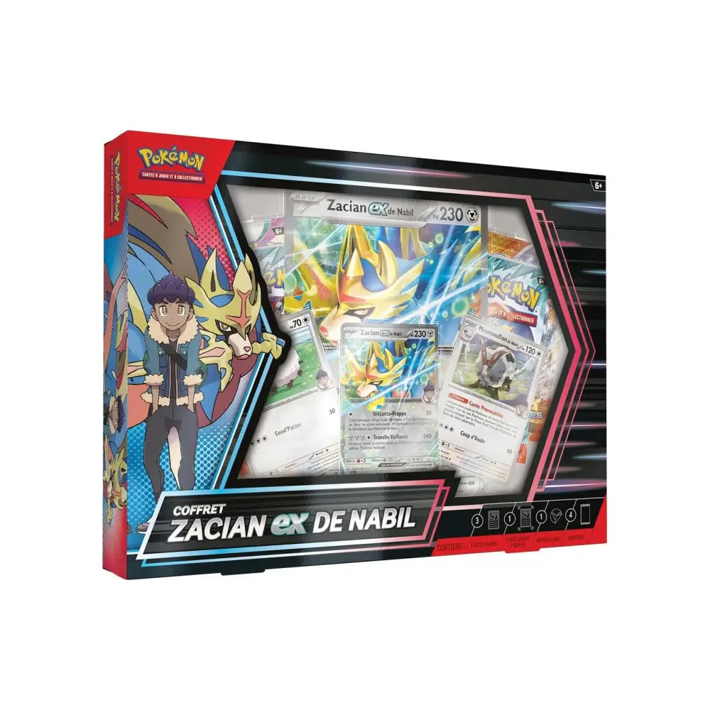 🛡️ Pokémon – Coffret Zacian-ex de Nabil 🛡️ FR Coffret Zacian-ex de Nabil