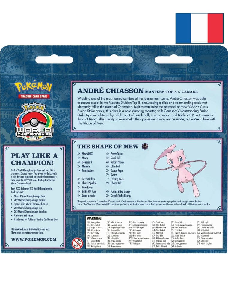 Pokémon Deck Championnat du Monde 2022 - The Shape of Mew- Français - Poke-Geek