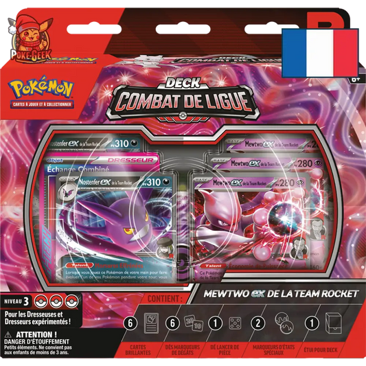 Pokémon – Deck Combat de Ligue Mewtwo-ex de la Team Rocket - FR