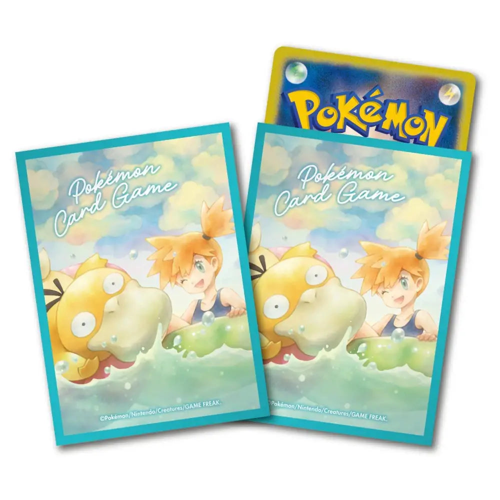 Pokémon – Deck Shield Misty & Psykokwak (64 Sleeves) – Édition Limitée - Poke-Geek