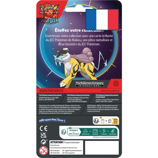 Pokémon – Duo Pack de 2 Boosters Janvier 2026: Raikou FR