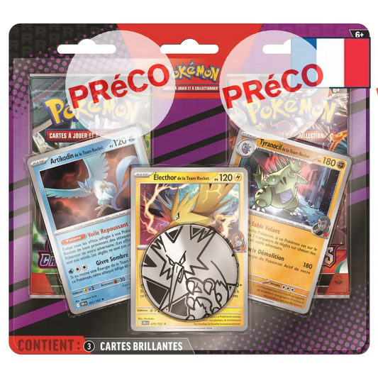 Pokémon – Duopack Team Rocket – Artikodin / Électhor / Tyranocif (FR) MAX 2 / PERSONNE