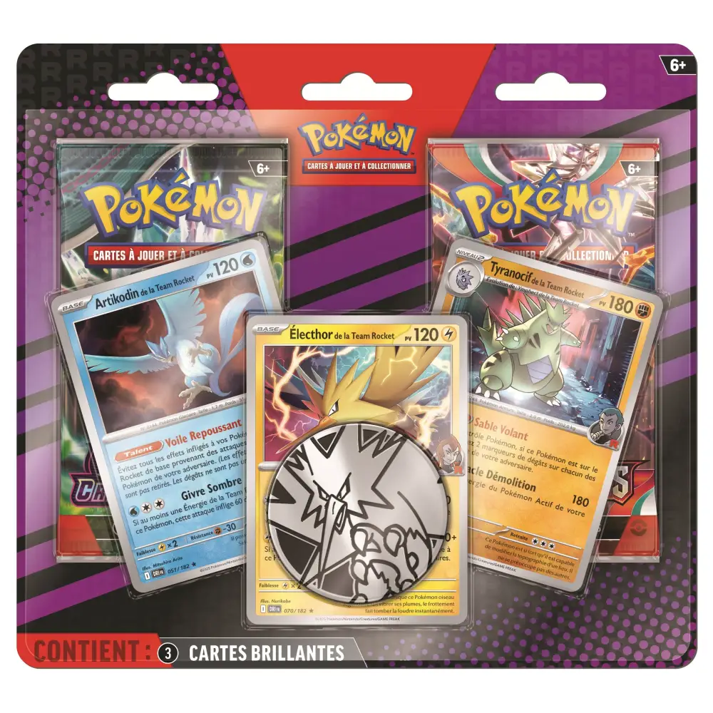 Pokémon – Duopack Team Rocket – Artikodin / Électhor / Tyranocif (FR) - Poke-Geek